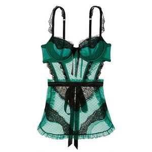 Victoria’s Secret Wicked Sheer Mesh Lace Apron Lingerie XL